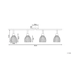 Beliani Muurlamp GOLOK - Zwart Metaal -Leen Bakker 5f5997a34c7745a7b0208d72f92a1299