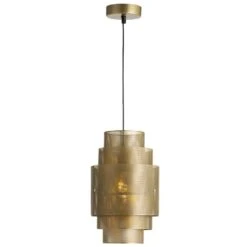 Hanglamp Granada E27 - Goudkleur - 34,5xØ20,5 Cm