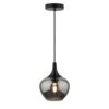 Hanglamp Lola - Smoke Metaal/glas - 150xØ19 Cm