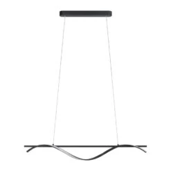 Hanglamp Joa LED - Mat Zwart Metaal - 120x100x12 Cm