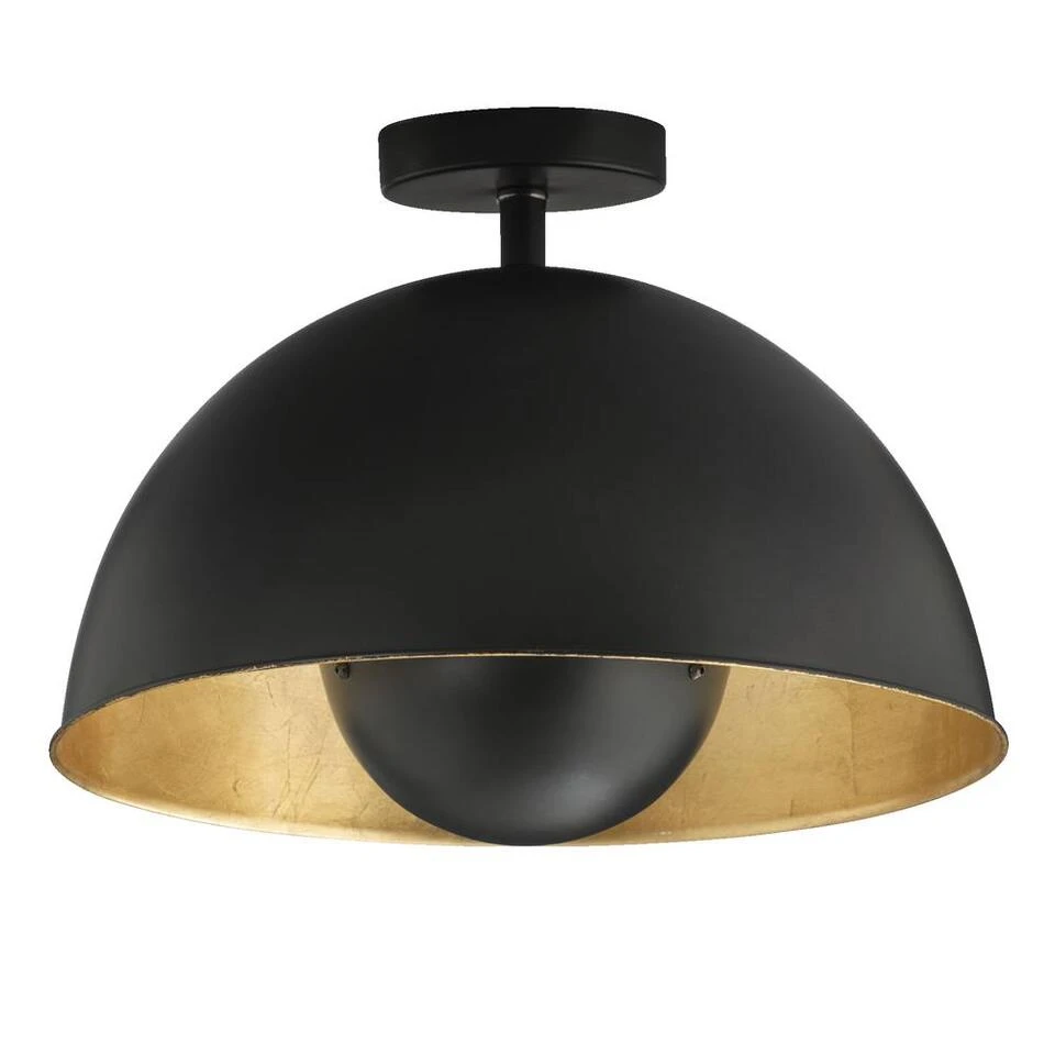 Plafonniere Brugge - Goudkleur/zwart 2 Plafonniere Brugge - Goudkleur/zwart - Afbeelding 2