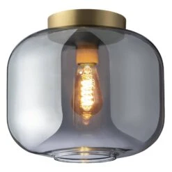 Plafonniere Toulouse - Zwart - 27,5xØ29,5 Cm