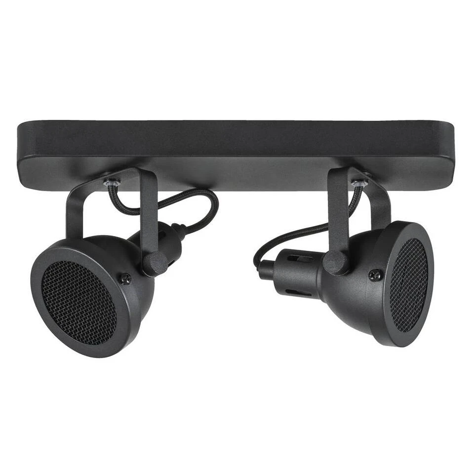 2-Spot Bonn - Zwart - 14x9x30cm 2 2-Spot Bonn - Zwart - 14x9x30cm - Afbeelding 2