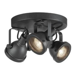 3-Spot Bonn - Zwart - 14xØ24cm