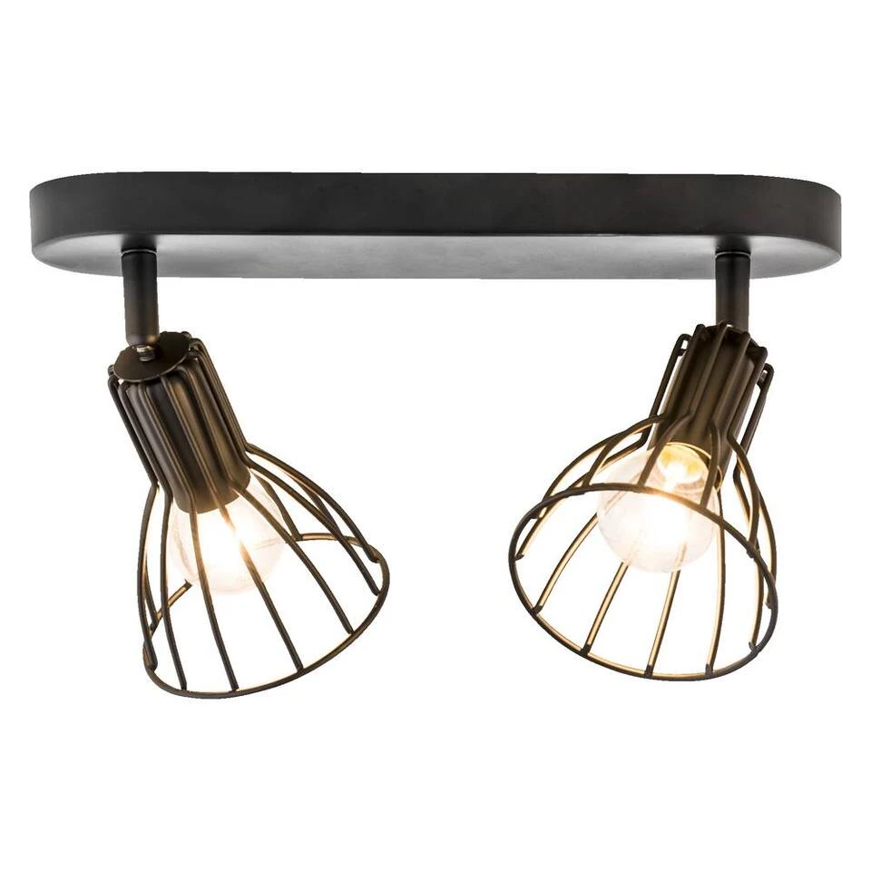 2-spot Kevin - Zwart 2 2-spot Kevin - Zwart - Afbeelding 2