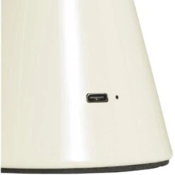 Tafellamp Nami - Off-white Metaal - 26,5xØ19,5 Cm -Leen Bakker 60301517 0101