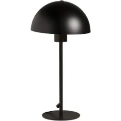 Tafellamp Yuki - Mat Zwart Metaal - E27 - 39xØ20 Cm