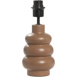 Lampvoet Femm - Bruin Keramiek - E27 - 27xØ13 Cm