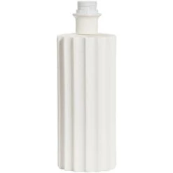 Lampvoet Linne - Wit Keramiek - 33,5xØ12 Cm
