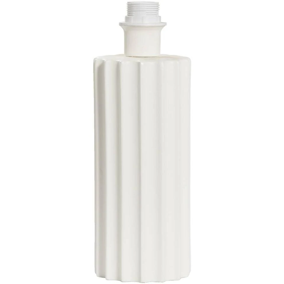 Lampvoet Linne - Wit Keramiek - 33,5xØ12 Cm 1 Lampvoet Linne - Wit Keramiek - 33,5xØ12 Cm