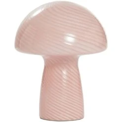 Tafellamp Fae - Roze Glas - E14 - 23xØ18 Cm