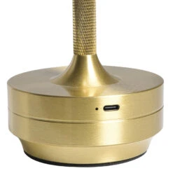 Tafellamp Lux Goudkleur USB LED - 27,5x13x13 Cm -Leen Bakker 60304150 0102