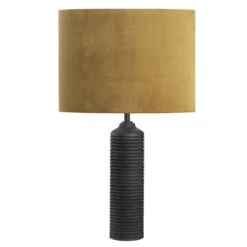 Voet Tafellamp Bali - Zwart - 33xØ10 Cm -Leen Bakker 60305008 0102