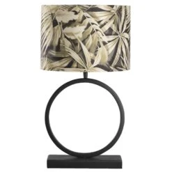 Voet Tafellamp Xavi - Zwart - 38x27x11 Cm -Leen Bakker 60351005 0102