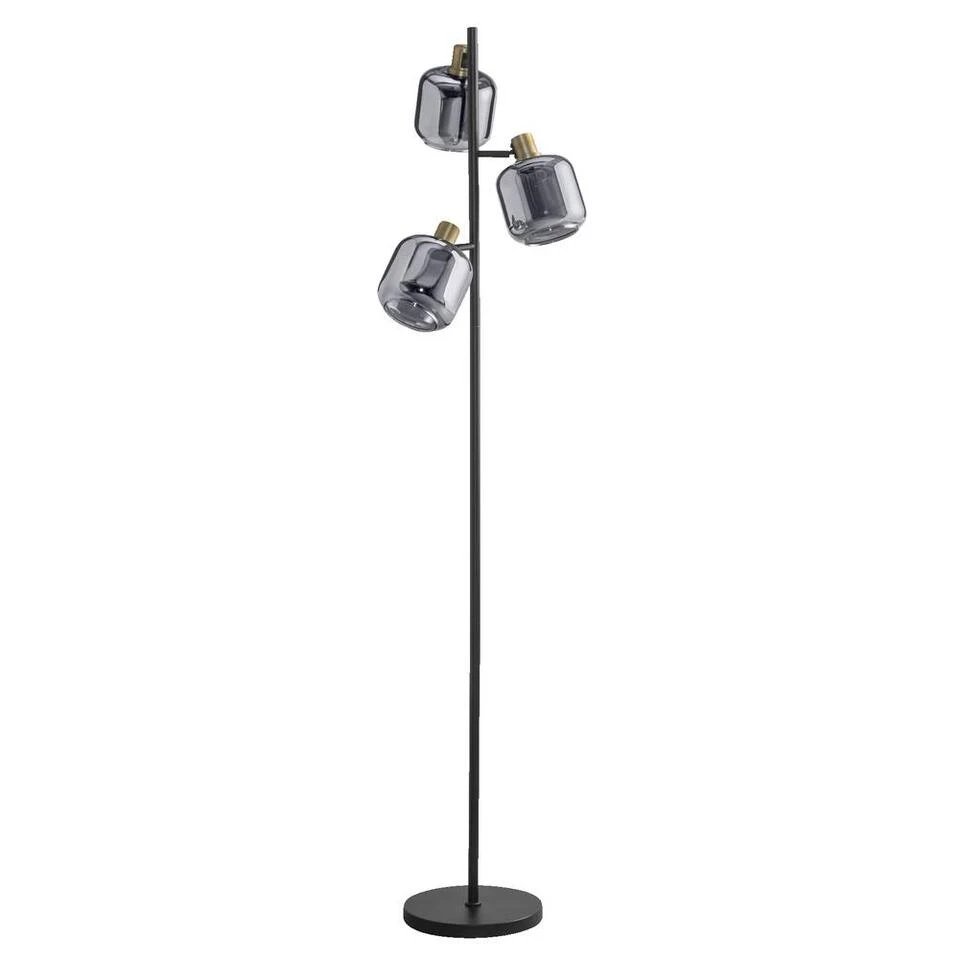 Vloerlamp Toulouse X3 - Zwart - 160xØ32 Cm 2 Vloerlamp Toulouse X3 - Zwart - 160xØ32 Cm - Afbeelding 2