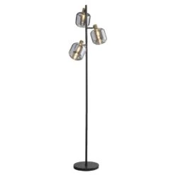 Vloerlamp Toulouse X3 - Zwart - 160xØ32 Cm