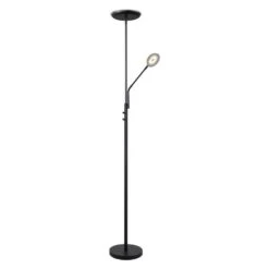 Vloerlamp Luca LED - Zwart Metaal/glas - 182xØ36 Cm