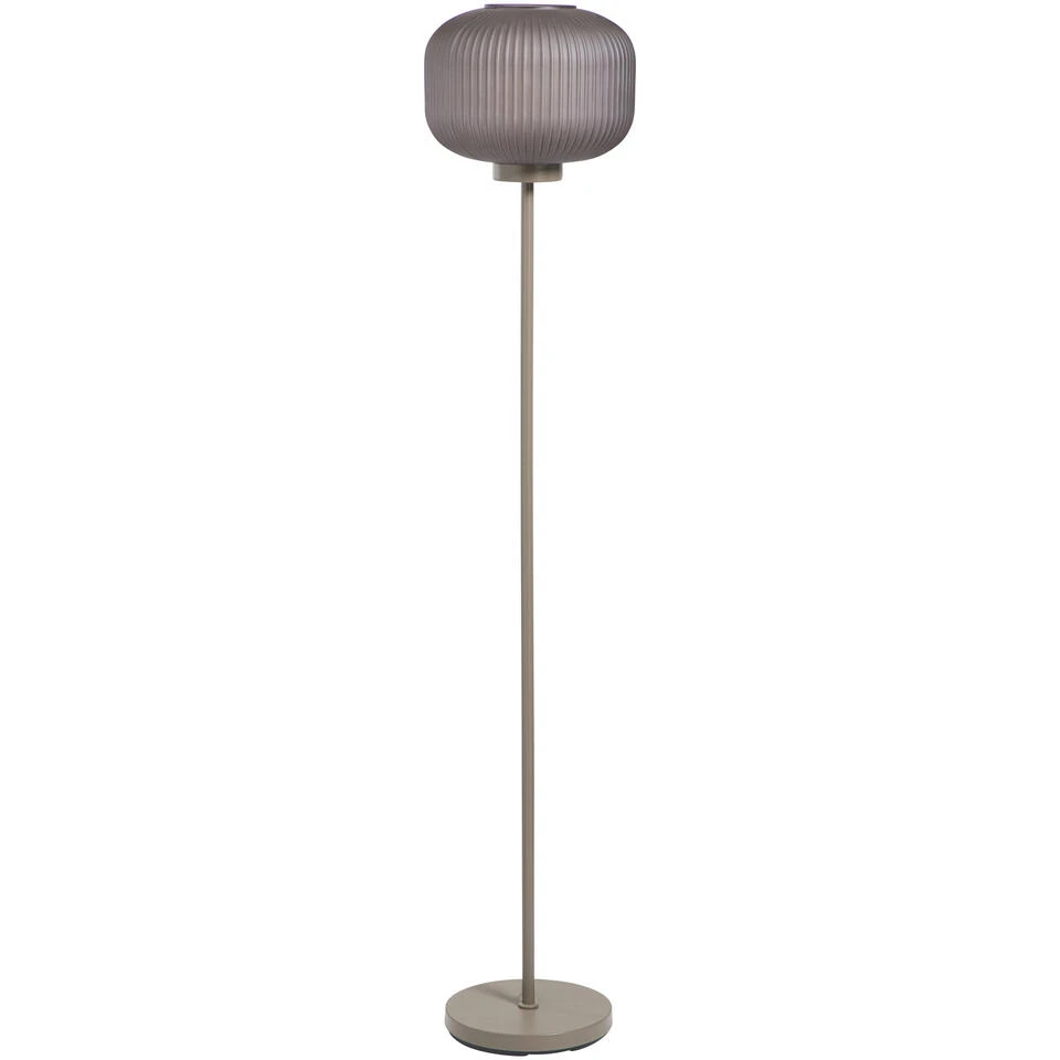 Vloerlamp Ella Taupe E27 - 150x30x30 Cm 2 Vloerlamp Ella Taupe E27 - 150x30x30 Cm - Afbeelding 2