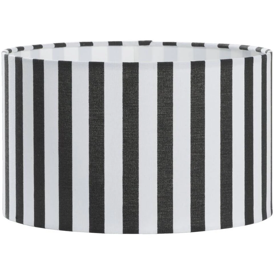 Kap Juul - Stof Zwart/wit - 15xØ25 Cm 1 Kap Juul - Stof Zwart/wit - 15xØ25 Cm