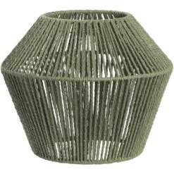 Lampenkap Willow - Groen Metaal/papier - 27xØ33 Cm