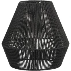 Lampenkap Willow - Zwart Metaal/papier - 37,5xØ40 Cm