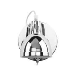 Beliani Muurlamp HARRINGTON - Zilver Staal -Leen Bakker 60c03567ce194e2b923dc44fa082f532