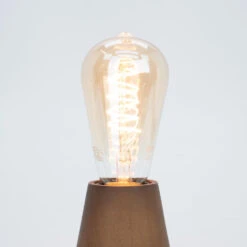 EGLO Asby Tafellamp - E27 - 10 Cm - Donkerbruin - Hout -Leen Bakker 6154cd2412eb4e14b9f62a98f5709d47