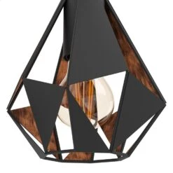 EGLO Carlton 4 Wandlamp - E27 - 16 Cm - Zwart/Koper -Leen Bakker 62fd453804ae4ac79145c980c80582b7