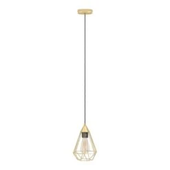 EGLO Tarbes Hanglamp - E27 - Ø 17,5 Cm - Goud -Leen Bakker 65252449640a4f5e8c6629a0dd83ec09