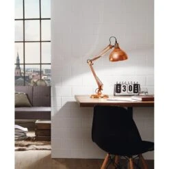 EGLO Borgillio Tafellamp - E27 - 71 Cm - Koper -Leen Bakker 68ecd6ae1bf04d2dae13e0017134d5d7