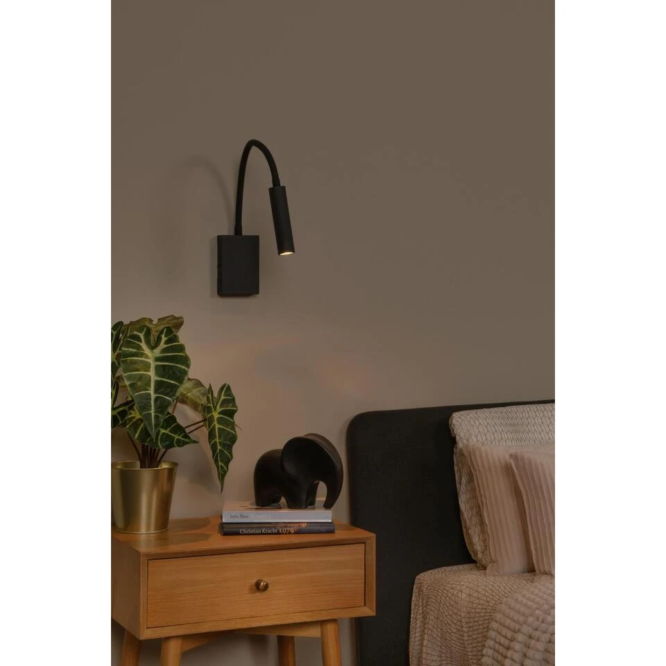 Lucide ALEC Wandspot - Zwart 2 Lucide ALEC Wandspot - Zwart - Afbeelding 2