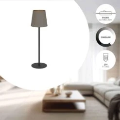 EGLO Fiorana Tafellamp - E14 - 53 Cm - Zwart/Cappucino/Goud -Leen Bakker 6c35be46d79c49a2a58adbba05254018