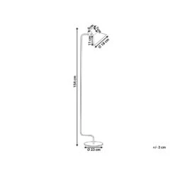 Beliani Staande Lamp RIMAVA - Zwart Ijzer -Leen Bakker 6dd2eacb19f7446f91509d76b08d7b4e