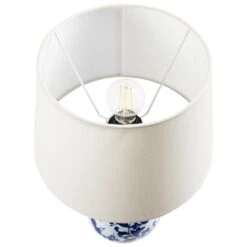 CARMEN - Tafellamp - Wit/Blauw - Porselein/Linnen -Leen Bakker 6e6dfb0995164c3197915a172c84b6c7