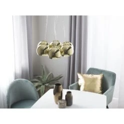 Beliani Hanglamp OLZA - Goud Metaal -Leen Bakker 700182854ae34f2cacc94635468661c1