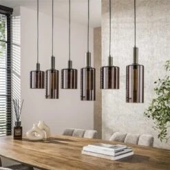 Hoyz Collection - Hanglamp Sepiora 6-lichts - Sienna Brown -Leen Bakker 72245f3000e5474fb6bf35453be27789