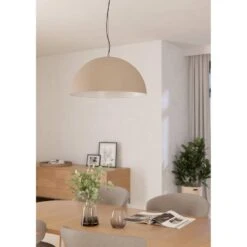 EGLO Gaetano 1 Hanglamp - E27 - Ø 53,5 Cm - Zand/Crème -Leen Bakker 7340ed8e3b0e4a0e88c7762b621cc6ab