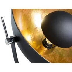 Beliani Staande Lamp THAMES - Zwart Metaal -Leen Bakker 736686c4e7844b54802c3d6b3259f70f