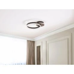 Beliani Plafondlamp GLYDE - Bruin Aluminium -Leen Bakker 748dbf8e313c49d2b7e60556a73def51