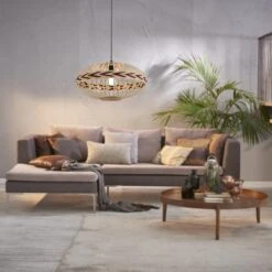 EGLO Dondarrion Hanglamp - E27 - Hout - Zwart/Bruin -Leen Bakker 76abec863e0a4a4ba51677ae15d77291