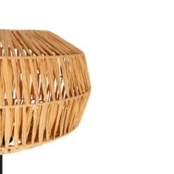 EGLO Sheldon Vloerlamp - E27 - 153.5 Cm - Bruin/Zwart - Papier -Leen Bakker 77080aaa4bbc4d90999707da3efe38a6