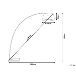 Beliani Staande Lamp BENUE - Grijs Metaal, Marmer -Leen Bakker 7797ff439b2c47ae9f21af4c0eee1c1e