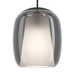 EGLO Ciampino Hanglamp - E27 - Ø 54 Cm - Zwart/Grijs - Glas -Leen Bakker 7848aeab3b824bc2a47f16a64d85a6df