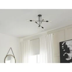 Beliani Plafondlamp KIDANE - Zwart Metaal -Leen Bakker 7b363b85985b4d95944637d143ec7320