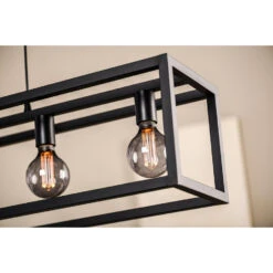 Hoyz Collection - Hanglamp - 5-lichts - 120x25x160 - Zwart -Leen Bakker 7b6810c36c464864be6014d2fd35e169