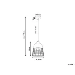 Beliani Hanglamp MONTE - Koper Metaal -Leen Bakker 7d1e6ee3250846d797b77a789e34c221