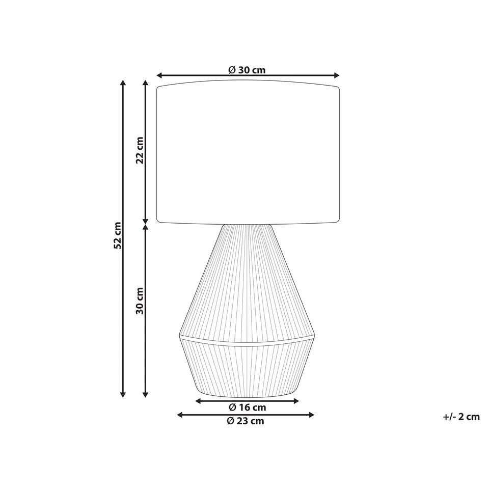 Beliani Tafellamp MALEWA - Natuurlijk Papier Touw 3 Beliani Tafellamp MALEWA - Natuurlijk Papier Touw - Afbeelding 3
