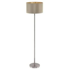 EGLO Vloerlamp Maserlo - Taupe/goud