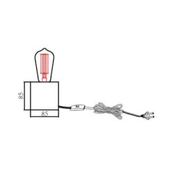 Lucide Tafellamp Cubico - Koper -Leen Bakker 81009420 2301