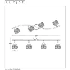 Lucide Plafondspot Tahar 4 - Wit - Ø9 Cm -Leen Bakker 81016076 2301